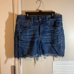 Jean skirt that is so cute but too short on me!